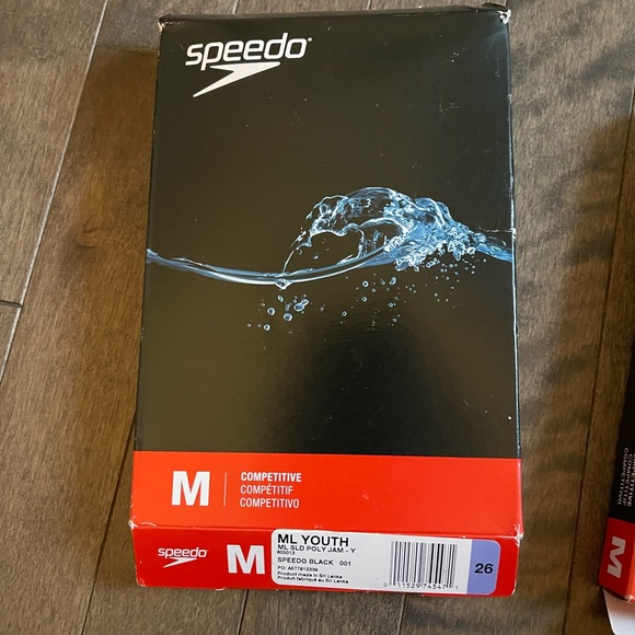 Boys Speedo Competitive Swim Trunks size m - Picture 2 of 2